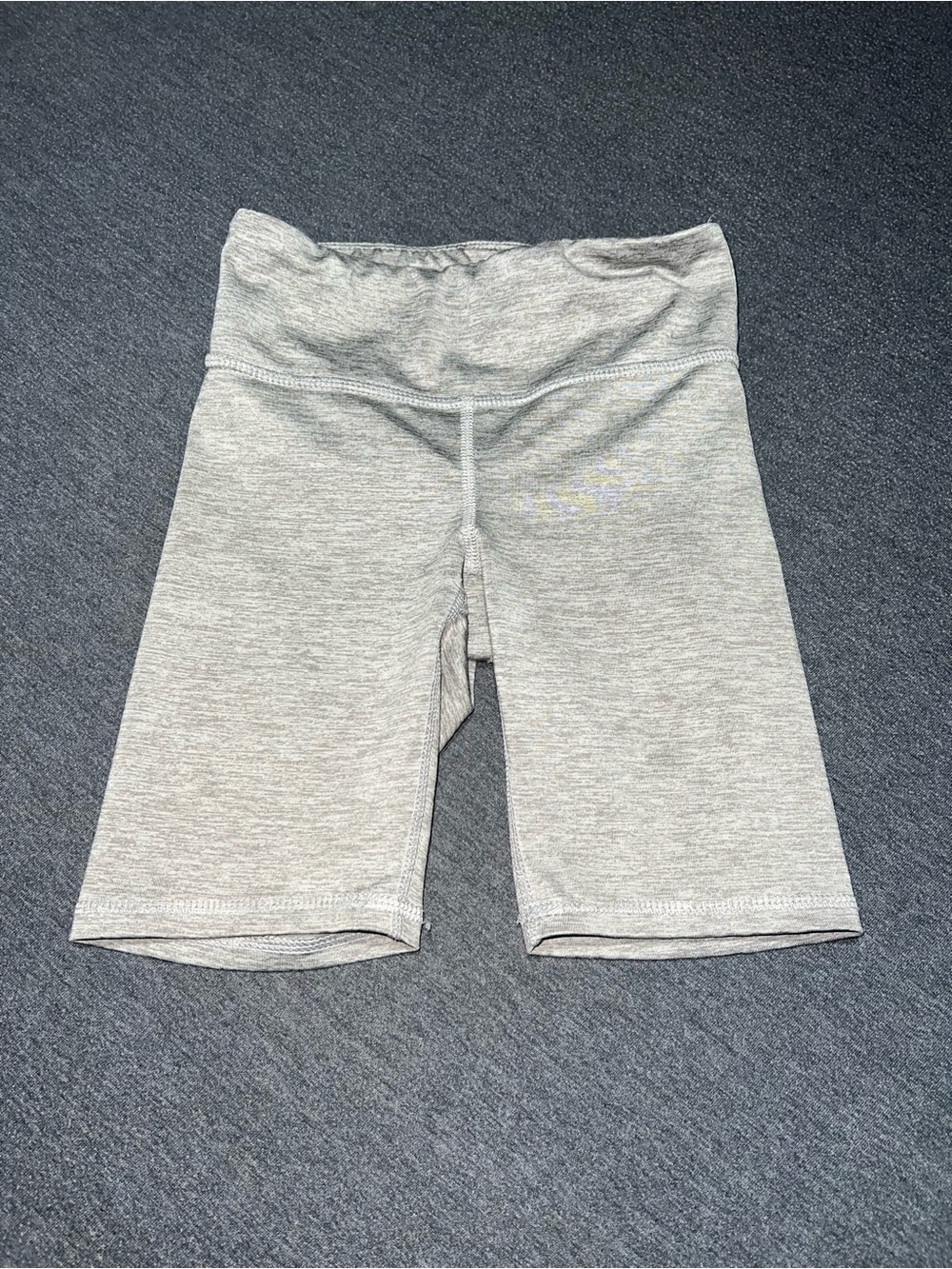 Old Navy Girls Heather Gray Bike‎ Shorts Active Go-Dry Stretch Knit Size S 6-7
